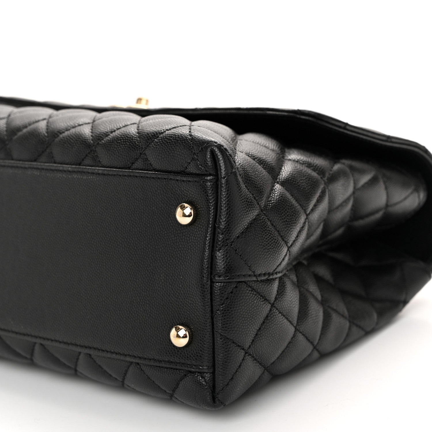 Chanel Caviar Quilted Medium Coco Handle Flap Black 10 of 10
