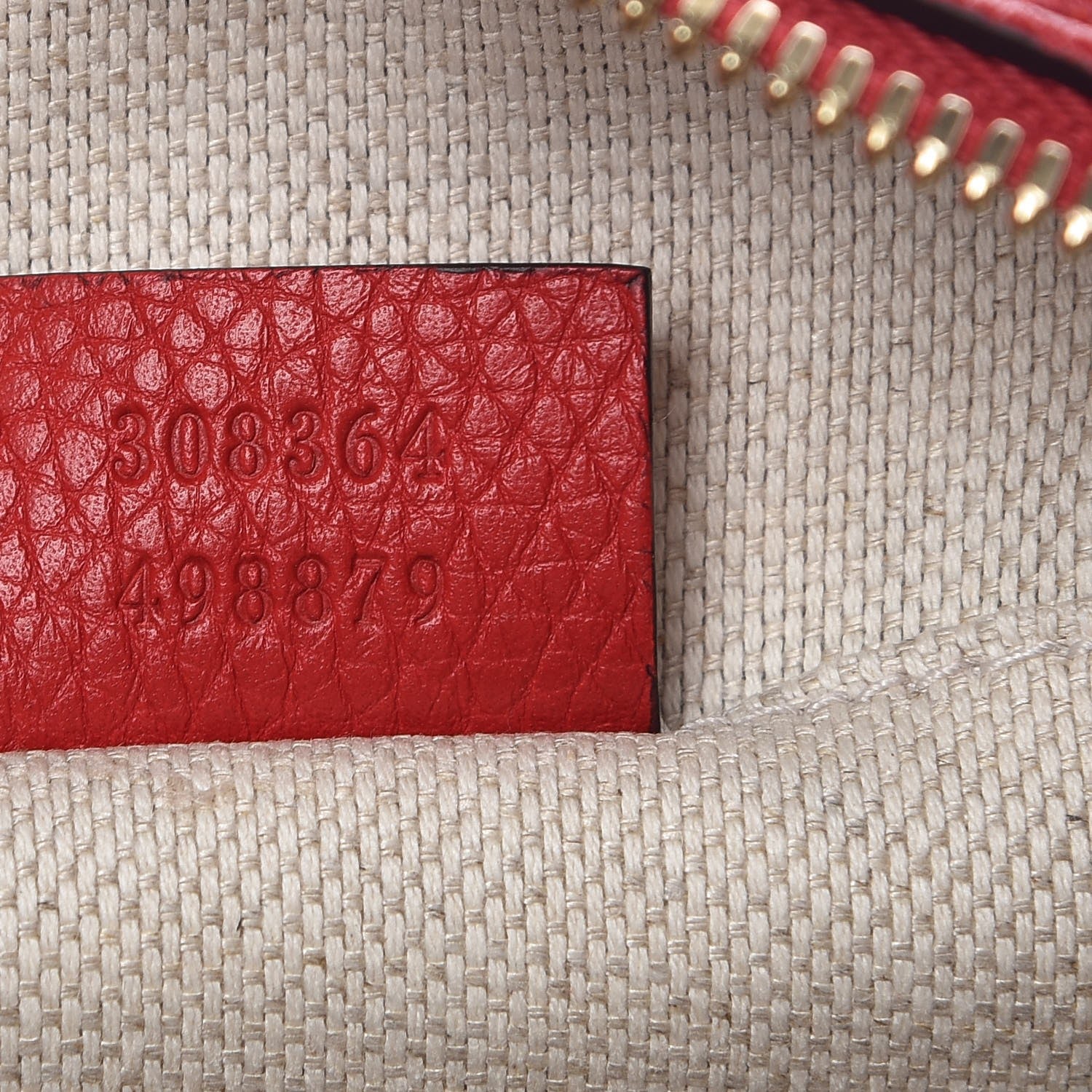 Gucci Pebbled Calfskin Small Soho Disco Bag Vibrant Red 7 of 7