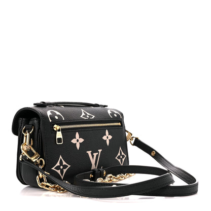 Louis Vuitton Empreinte Monogram Giant Pochette Metis East West Black Beige 2 of 10