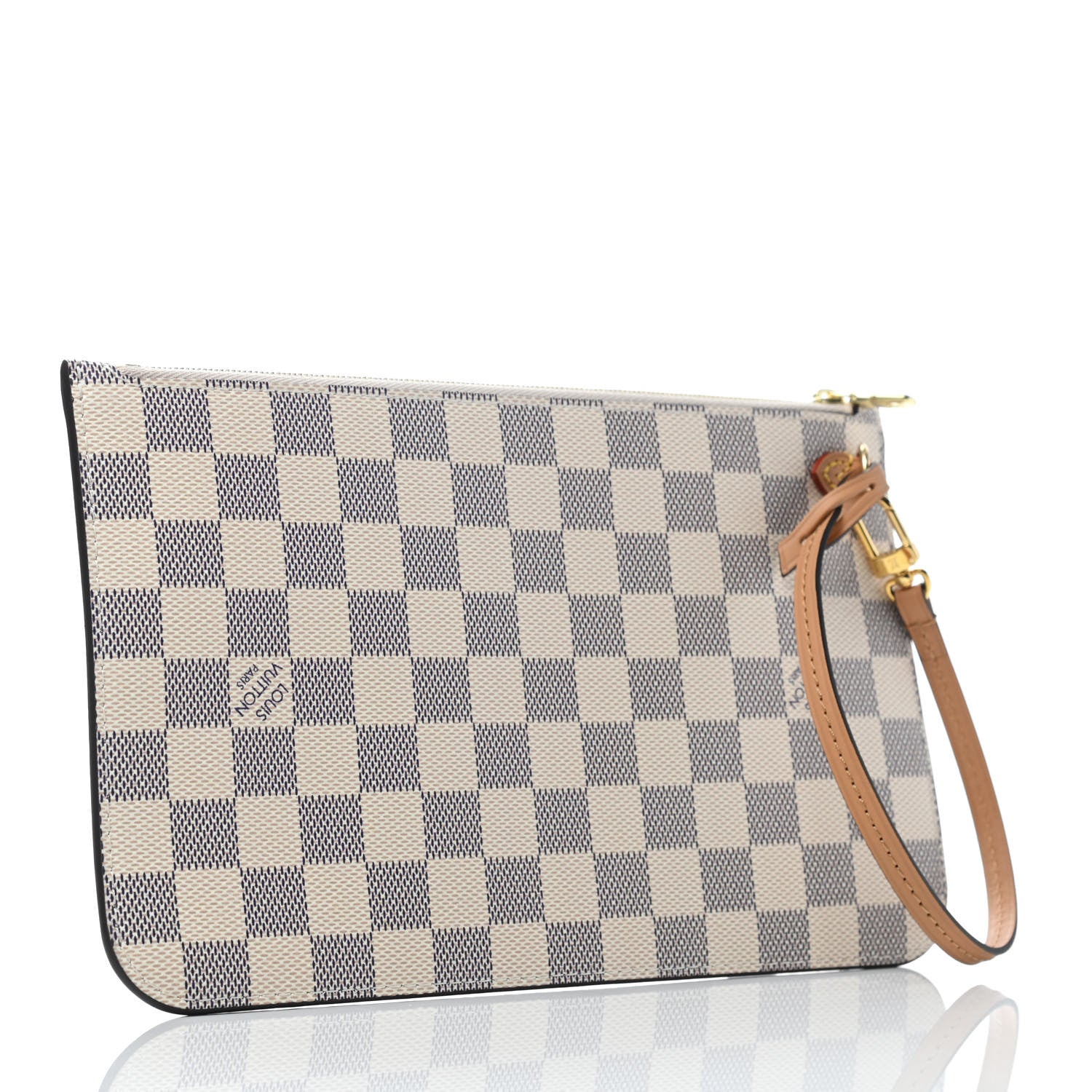 Louis Vuitton Damier Azur Braided Neverfull MM GM Pochette Pink 2 of 4