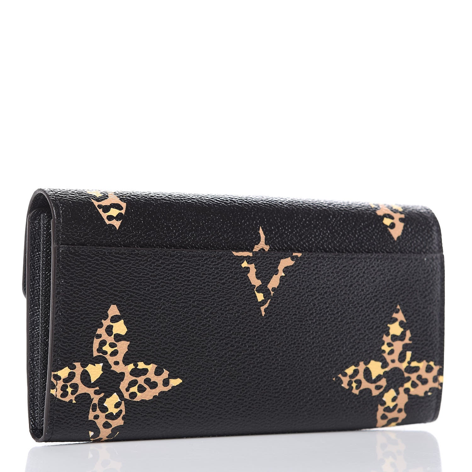 Louis Vuitton Monogram Giant Jungle Sarah Wallet Black 3 of 11