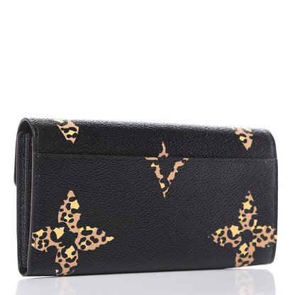 Louis Vuitton Monogram Giant Jungle Sarah Wallet Black 3 of 11
