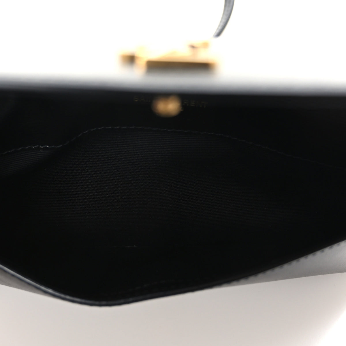Smooth Calfskin Monogram Phone Holder Crossbody Black