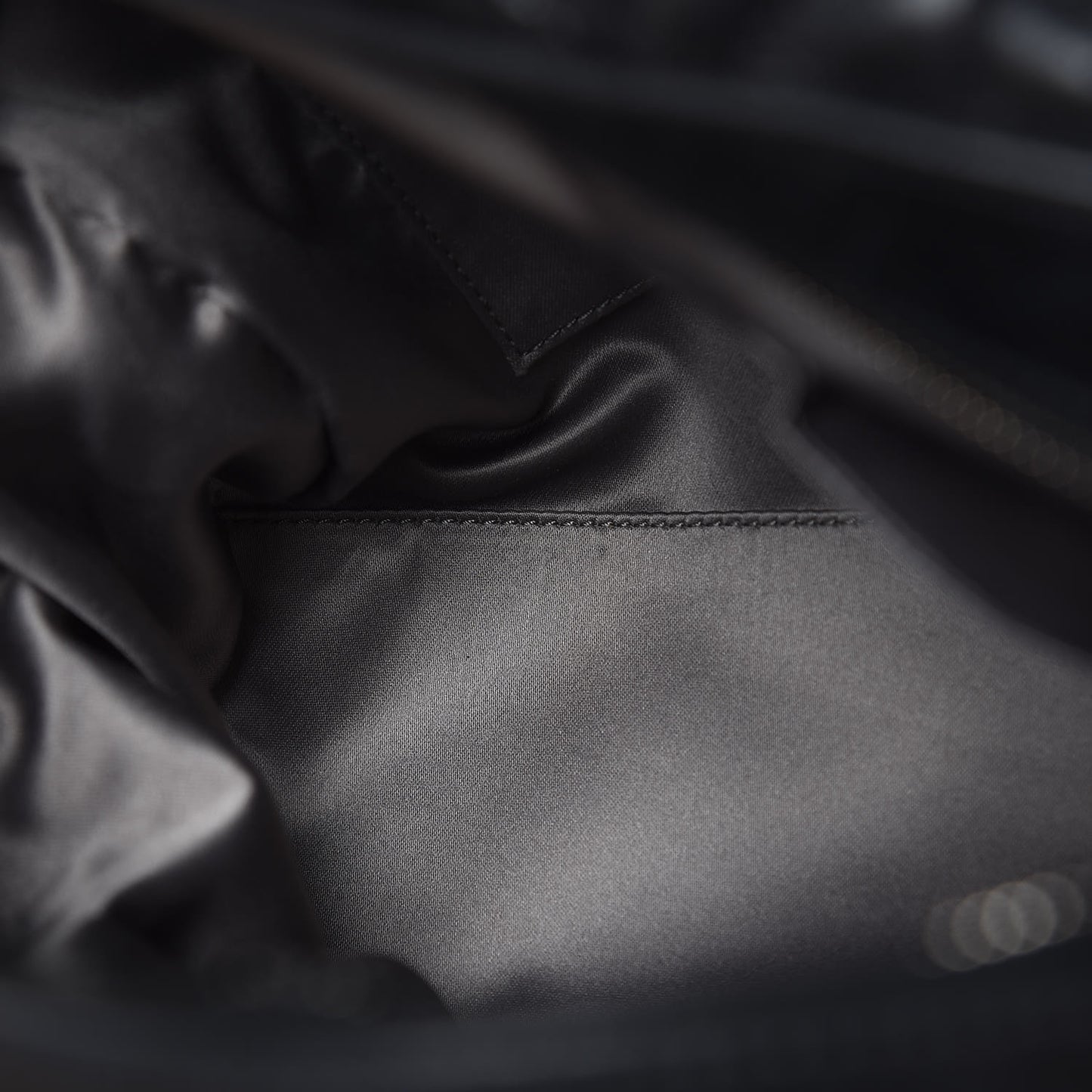 Lambskin Bubble Quilt Bowler Black