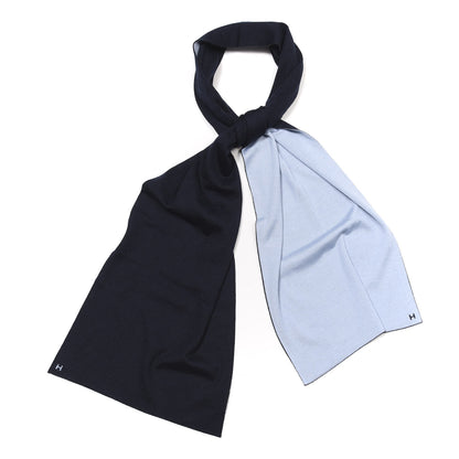 Hermes Cashmere Silk Aller Retour Scarf Glacier Carbone 5 of 5