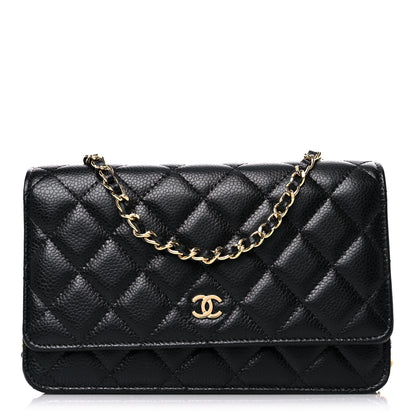 Chanel Caviar Quilted Wallet On Chain WOC Black 1 of 11