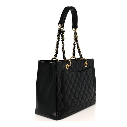 Chanel Caviar Quilted Grand Shopping Tote GST Black 3 of 10
