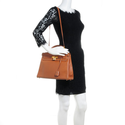 Hermes Courchevel Kelly Retourne 32 Gold 2 of 10