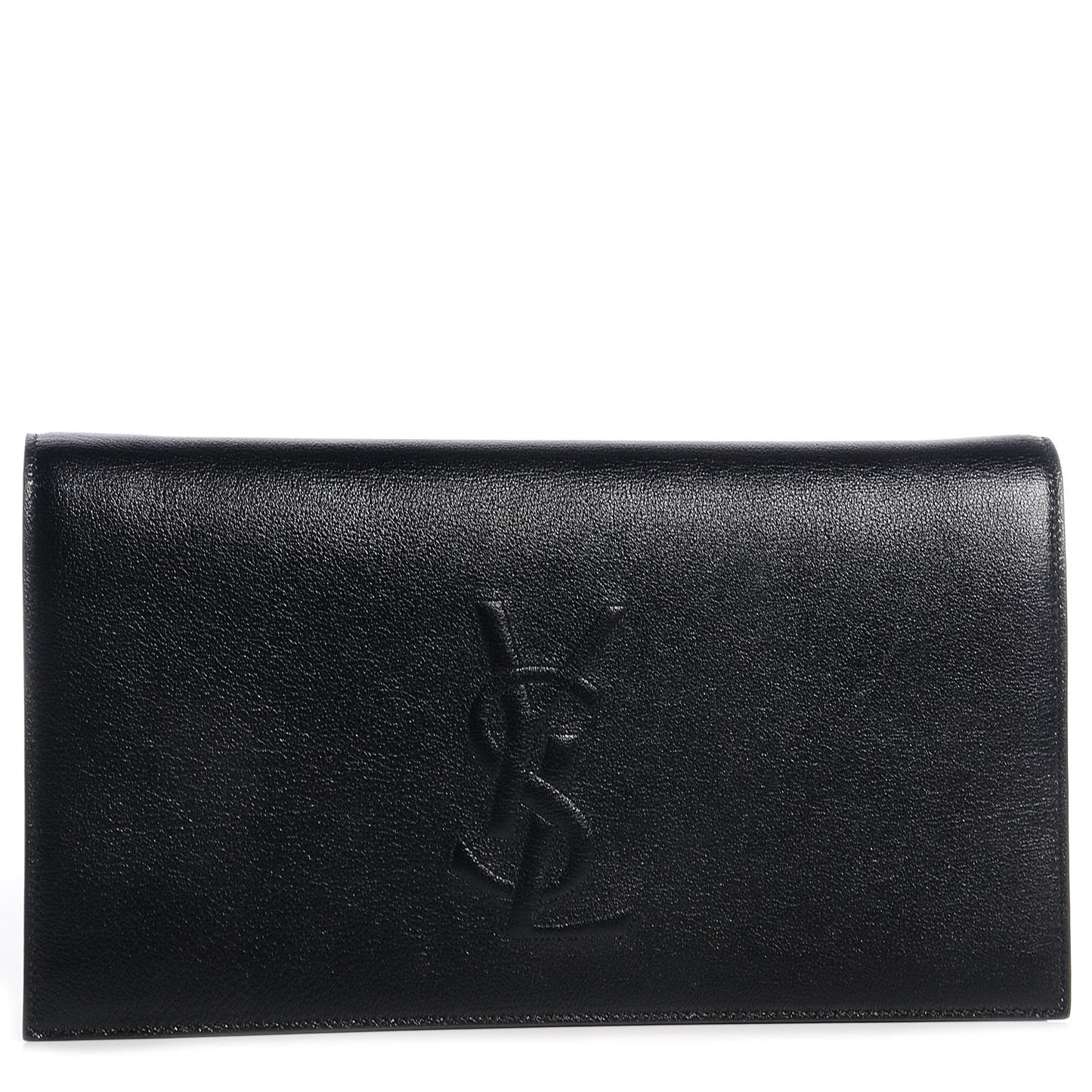 Calfskin Monogram Large Belle De Jour Clutch Black
