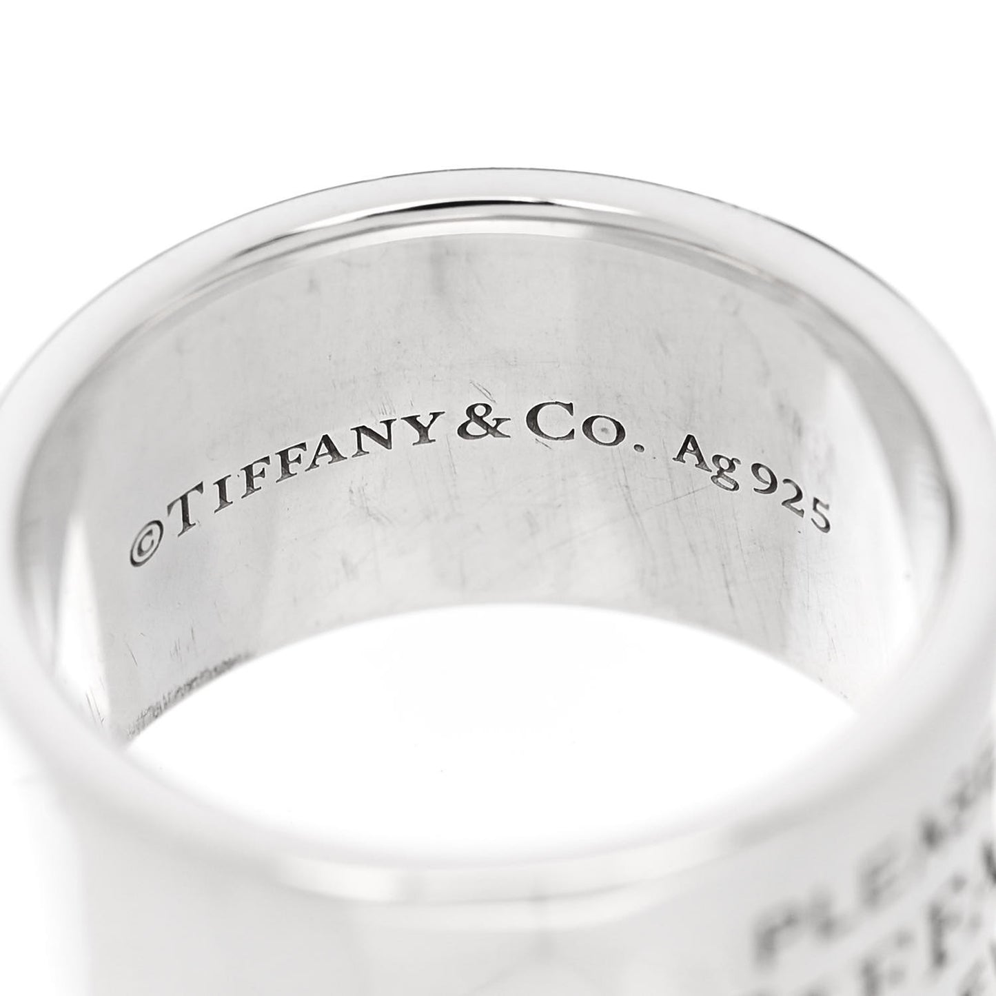 Sterling Silver Wide Return to Tiffany Ring 47 4.25