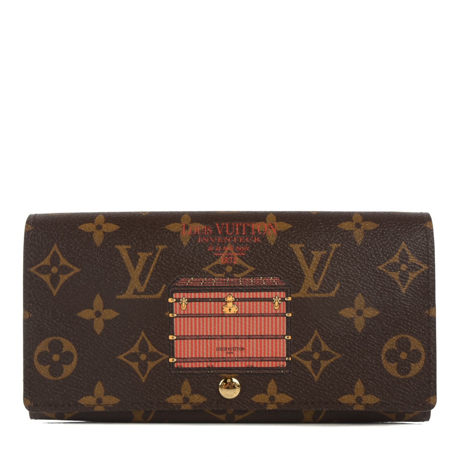 Louis Vuitton Monogram Trunks and Locks Sarah Wallet 1 of 7