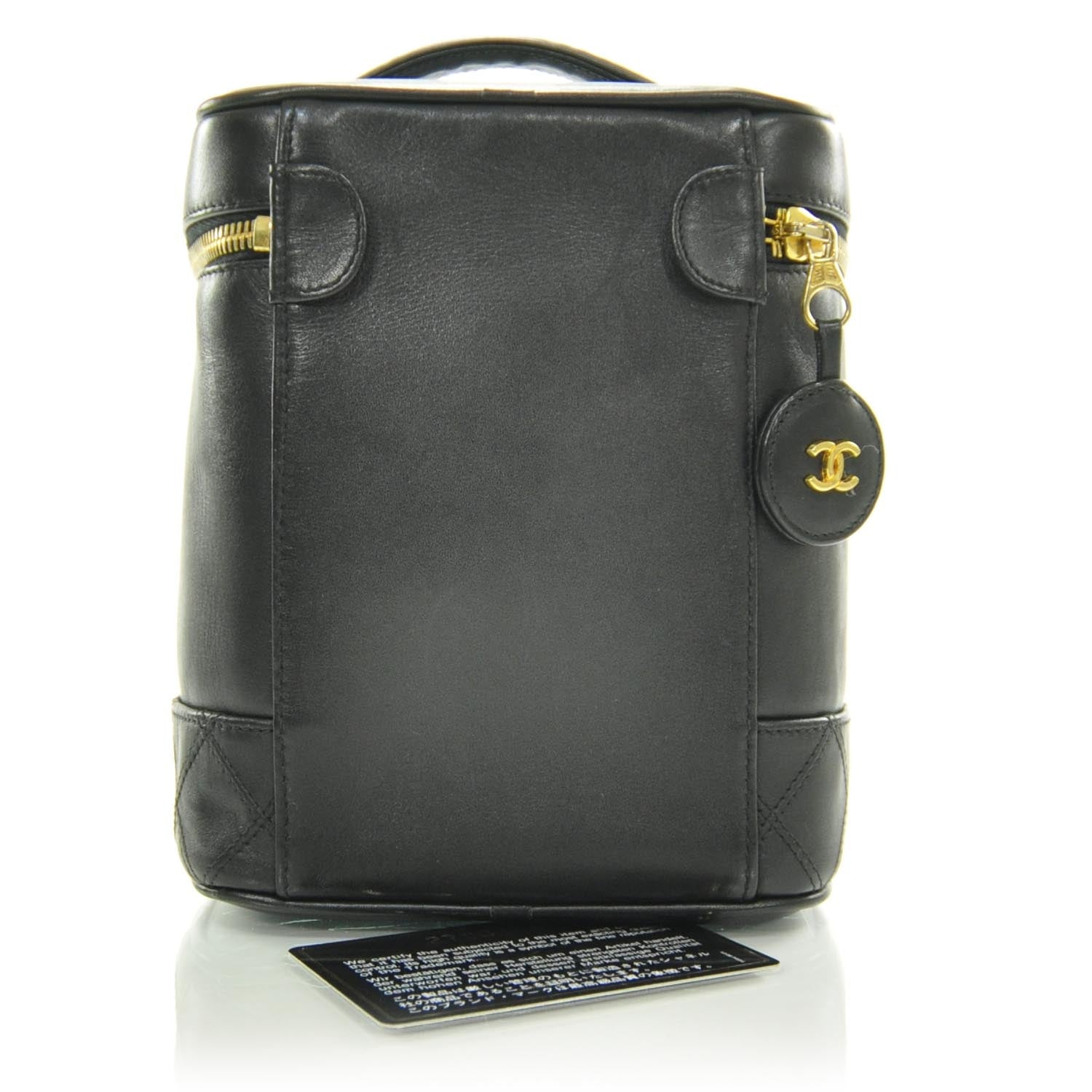 Chanel Lambskin Vanity Cosmetic Bag Black 2 of 8