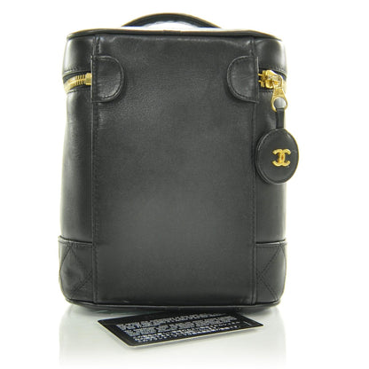 Chanel Lambskin Vanity Cosmetic Bag Black 2 of 8