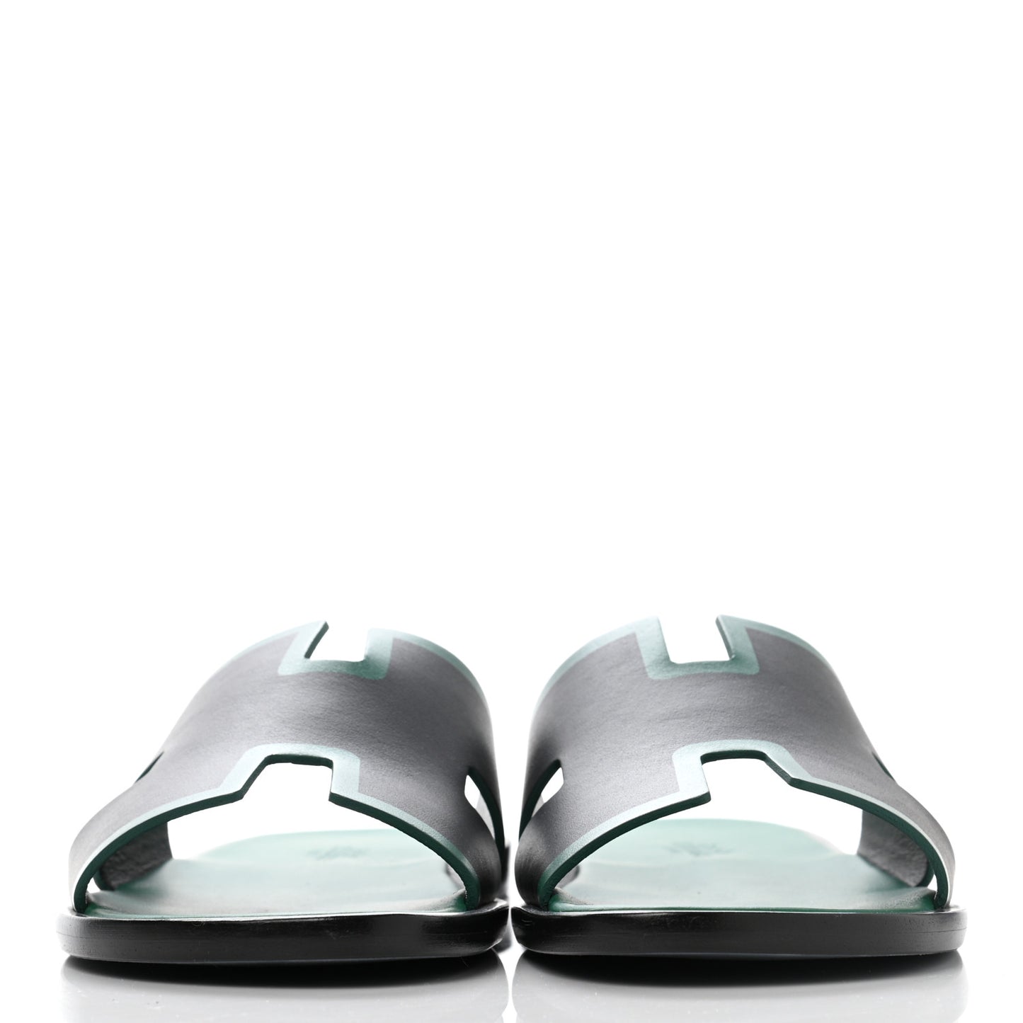 Calfskin Mens Izmir Sandals 40 Black Menthe
