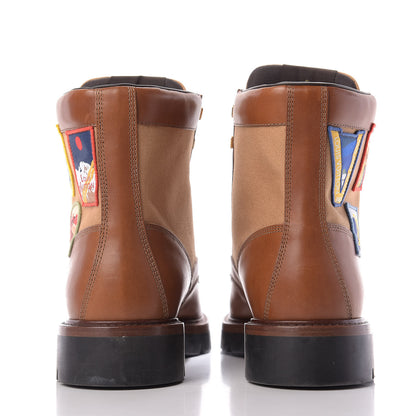 Louis Vuitton Calfskin Oberkampf Ankle Boots 8.5 Cognac 6 of 14