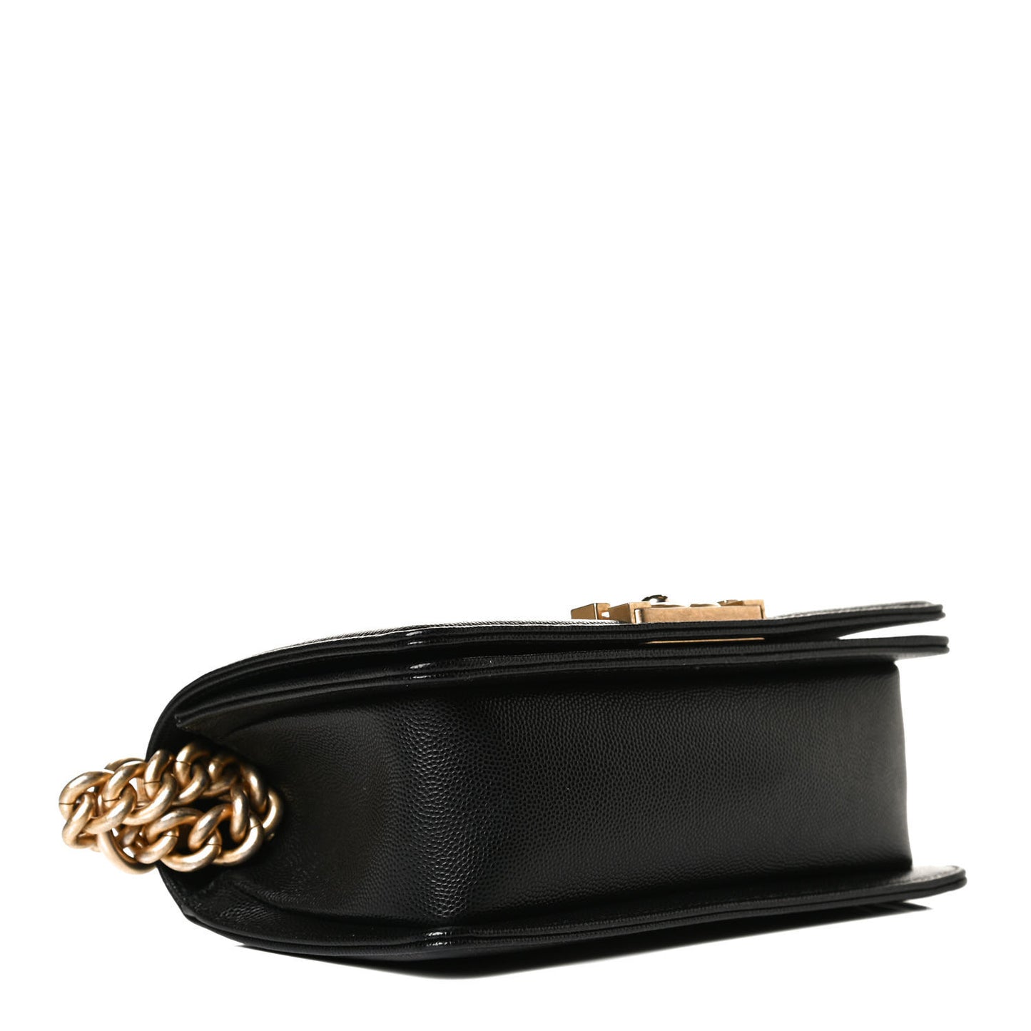 Caviar Quilted Small Boy Flap Black