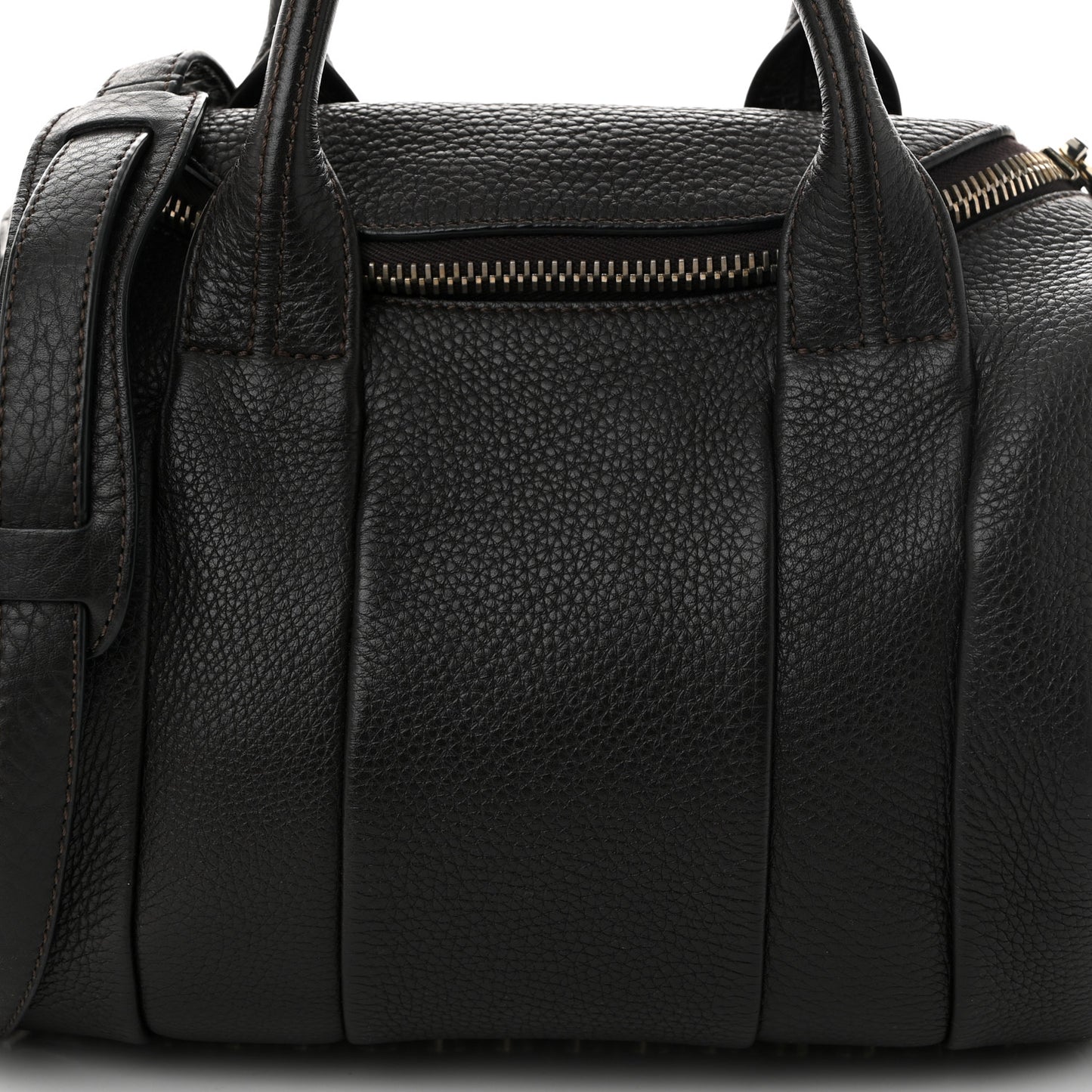 Pebbled Lambskin Rockie Espresso Gold Hardware