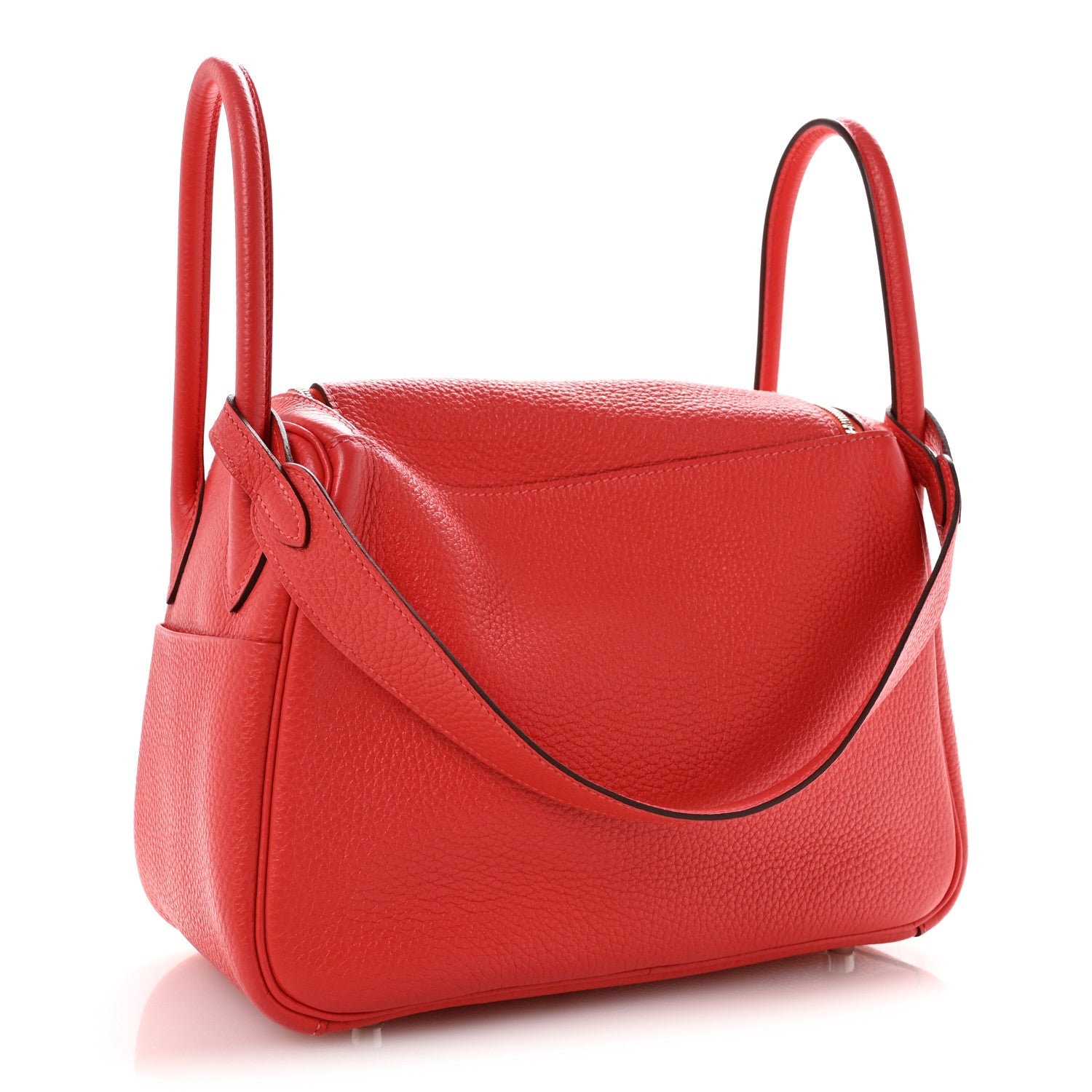 Hermes Taurillon Clemence Lindy 26 Rouge Pivoine 3 of 13