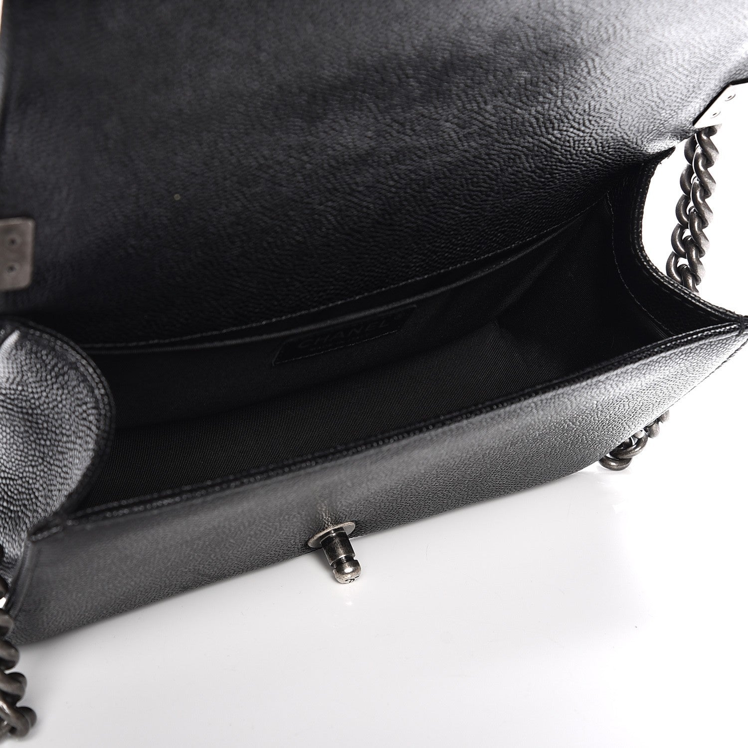 Chanel Caviar Quilted Medium Boy Flap Black 5 of 7
