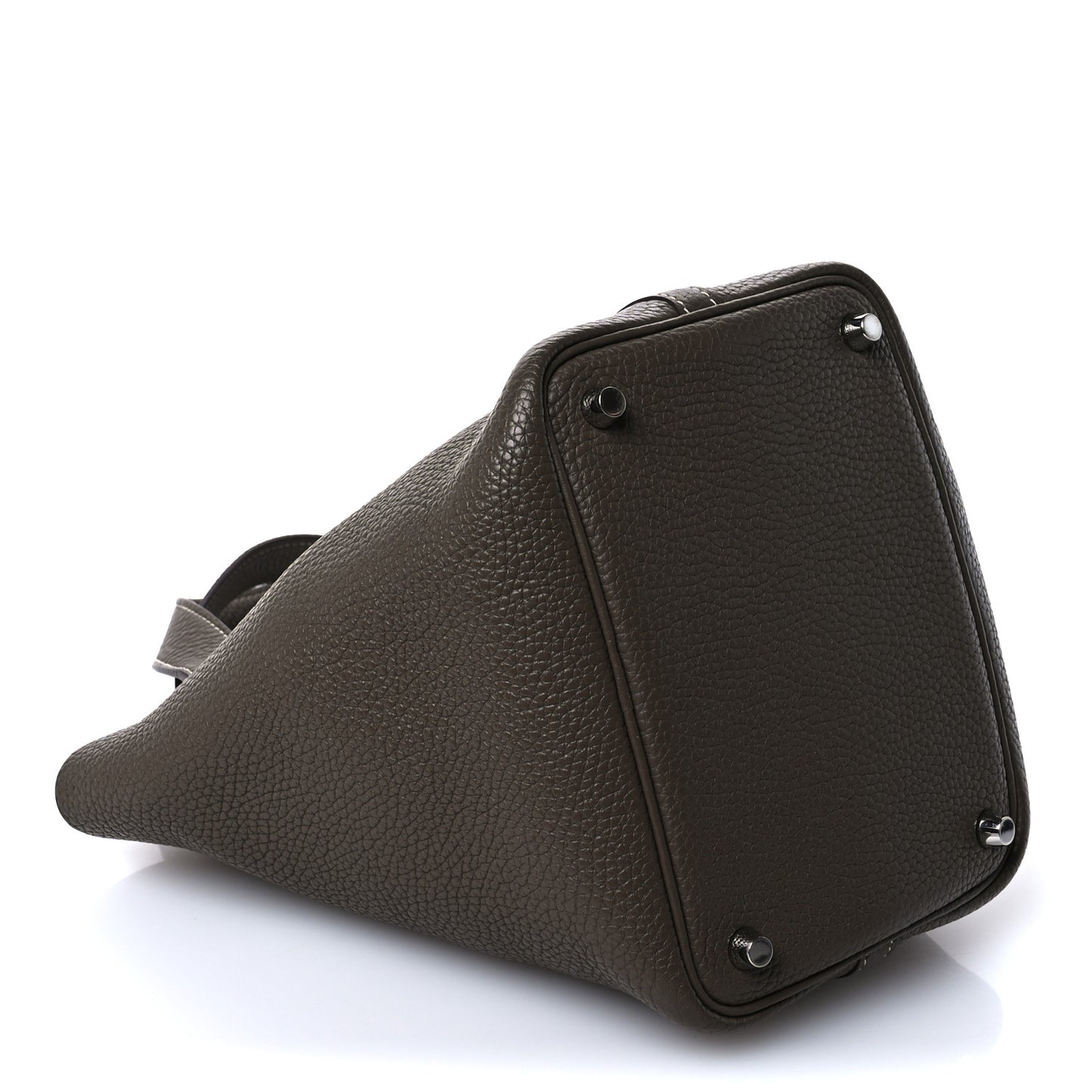 Taurillon Clemence Picotin Lock 18 PM Etoupe