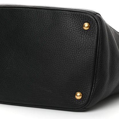 Prada Vitello Daino Tote Black 9 of 13
