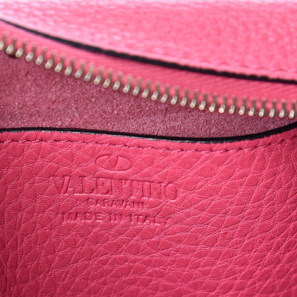 Valentino Garavani Pebbled Calfskin Rockstud Camera Crossbody Bag Peony 6 of 10