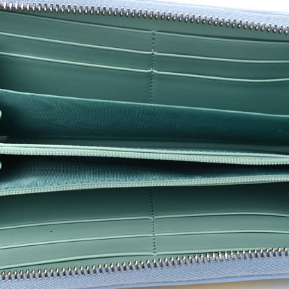 Gucci Calfskin Matelasse Diagonal GG Marmont Zip Around Wallet Multicolor Pastel 4 of 4