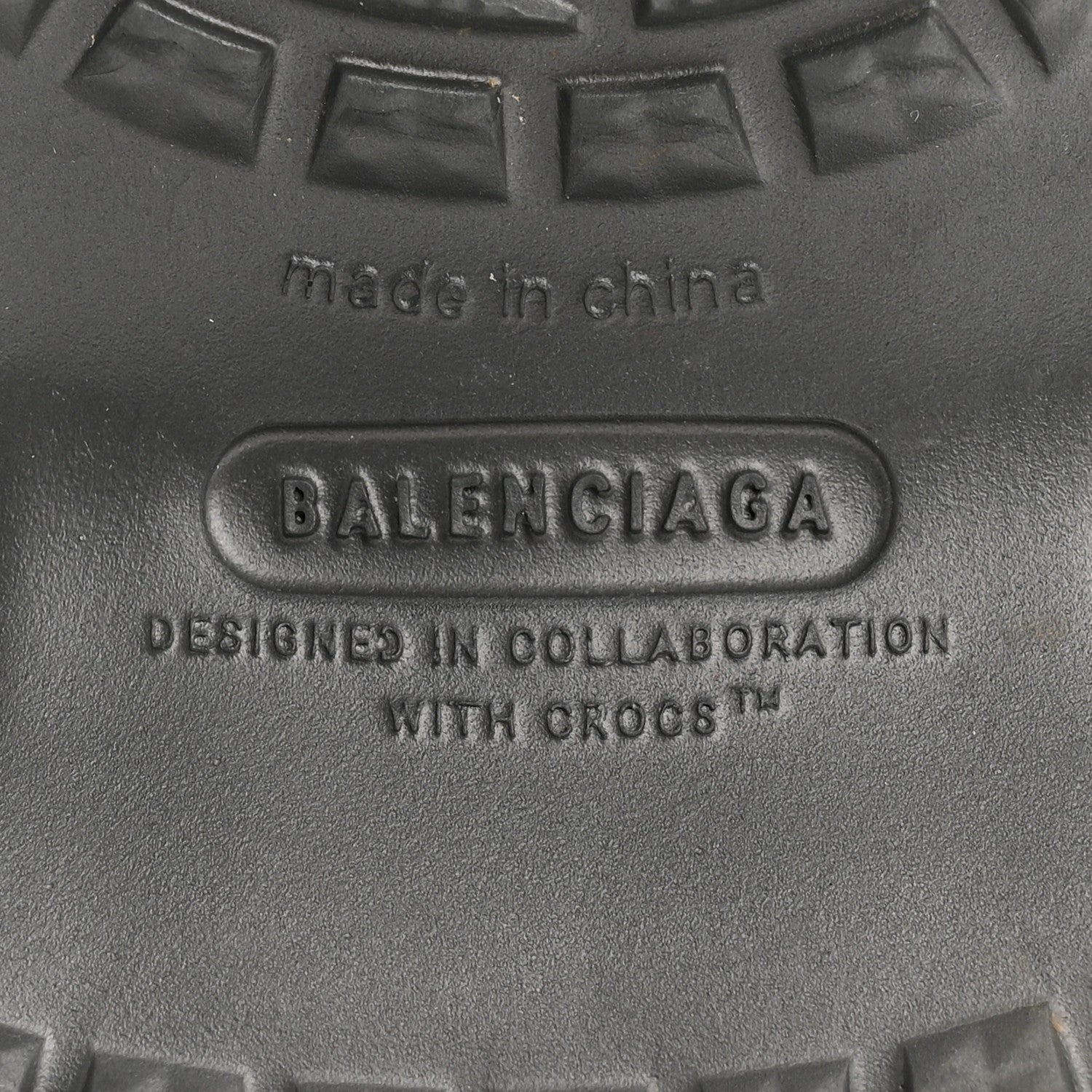 Balenciaga X CROCS Rubber Womens Rain Boots 37 Grafite 7 of 9