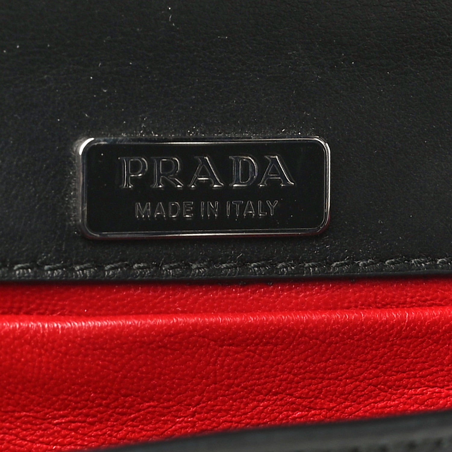 Prada City Calfskin Cahier Chain Wristlet Clutch Black 7 of 18