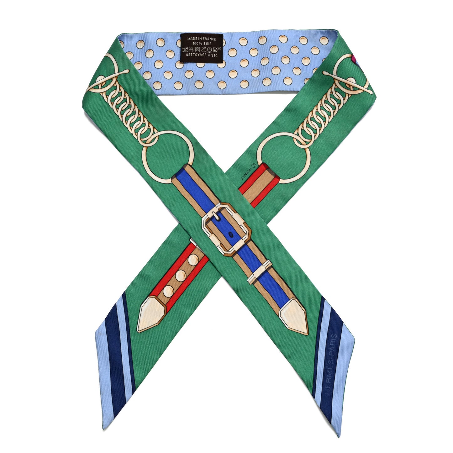 Silk Grand Tralala Twilly Bleu Ciel Vert
