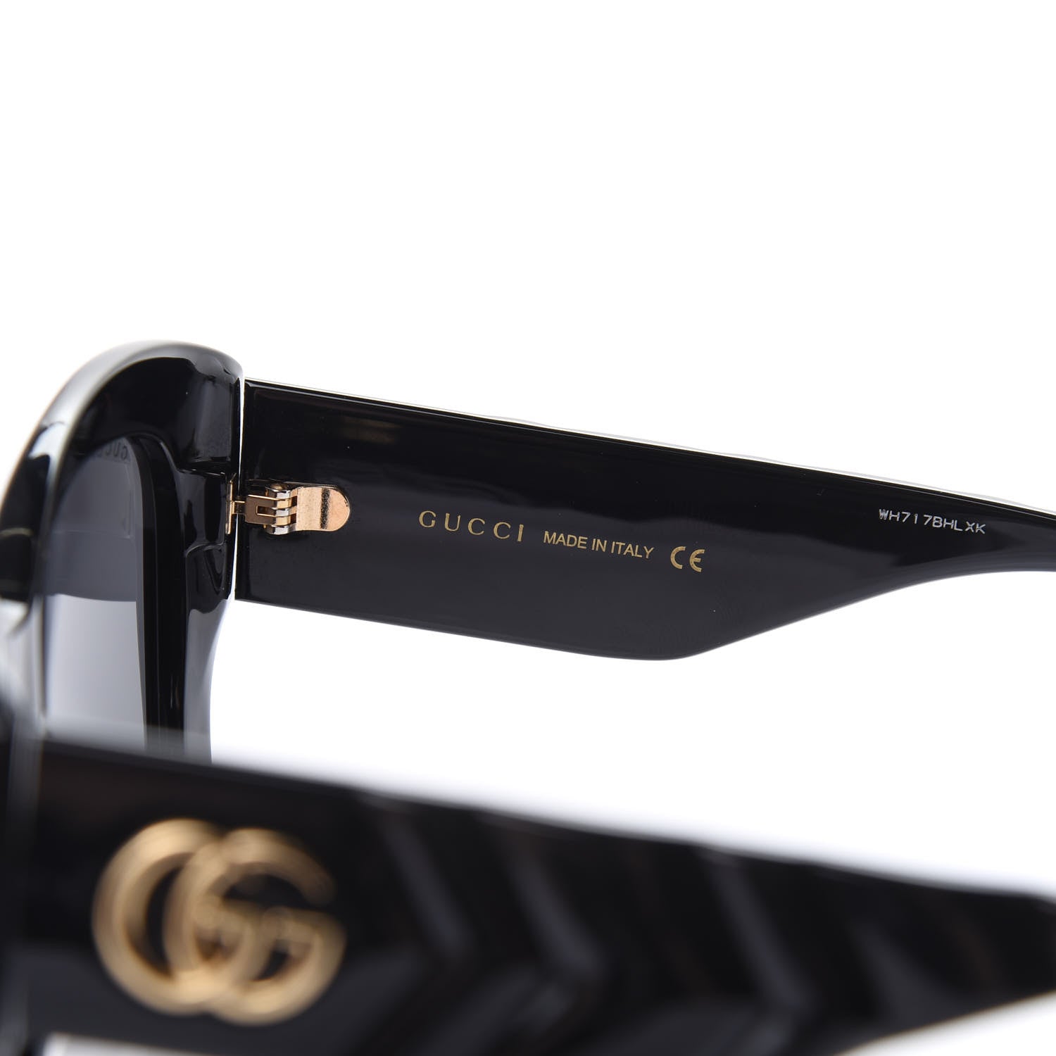 Gucci Acetate GG Butterfly Sunglasses GG0808S Black 6 of 8