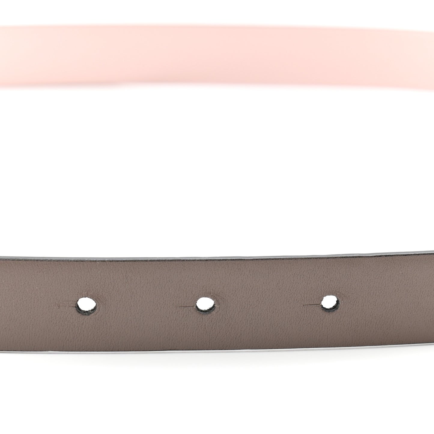 Glossy Calfskin VLogo Reversible Belt 80 32 Poudre Pink