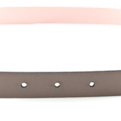 Valentino Garavani Glossy Calfskin VLogo Reversible Belt 80 32 Poudre Pink 4 of 6