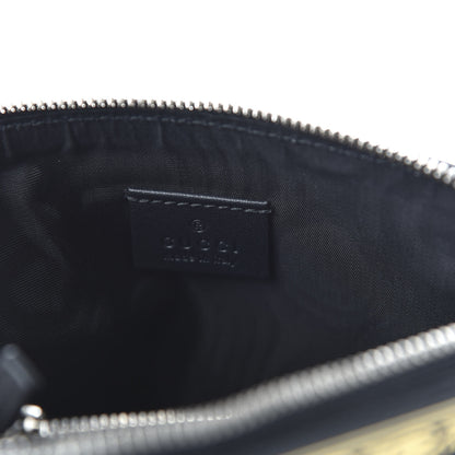 Gucci X SEGA Calfskin GUCCY Stars Mini Dome Shoulder Bag Black Gold 8 of 10