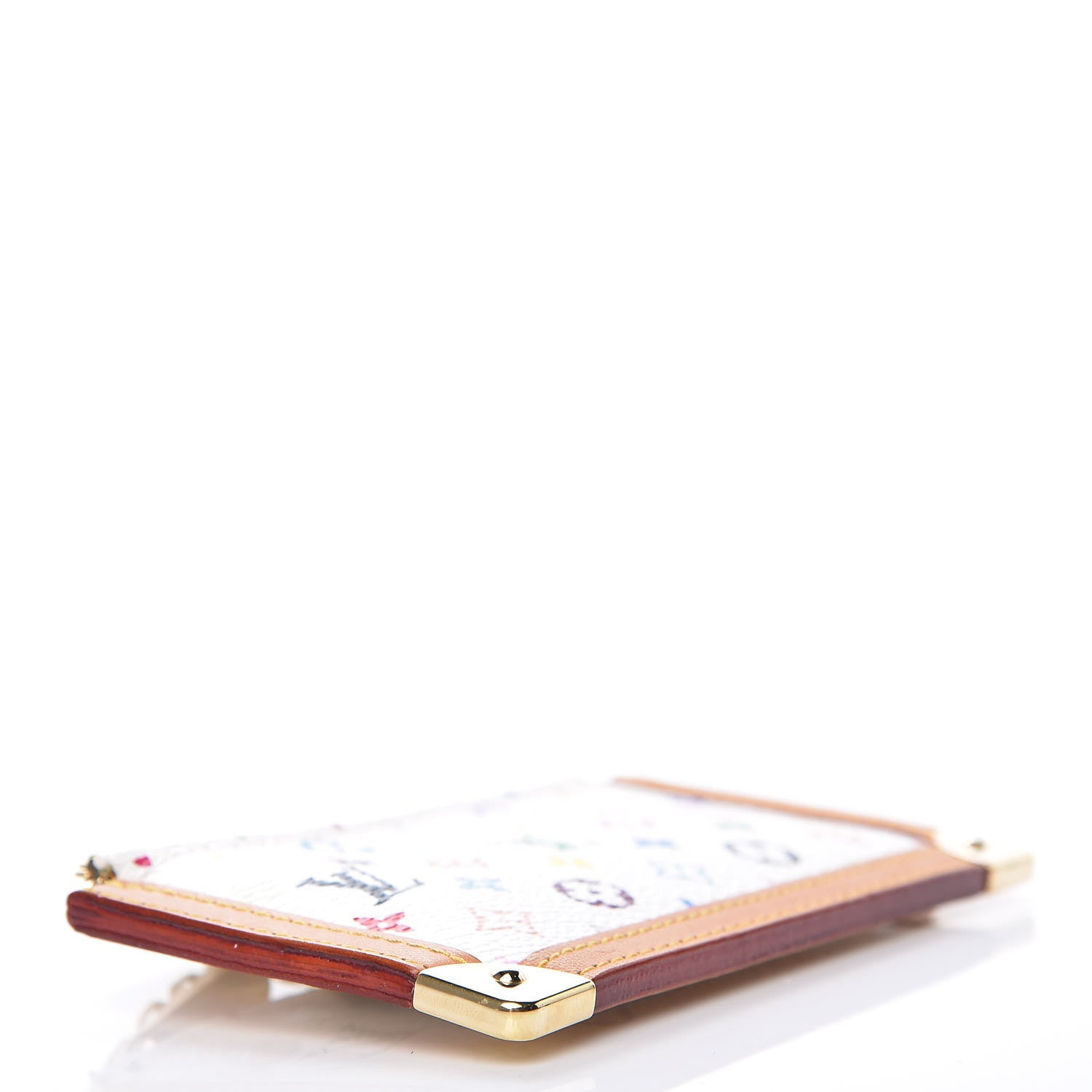 Louis Vuitton Monogram Multicolor Key Pouch White 4 of 6