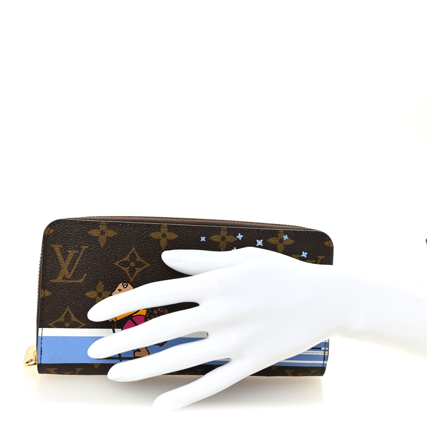 Monogram 2018 Christmas Animation Zippy Wallet