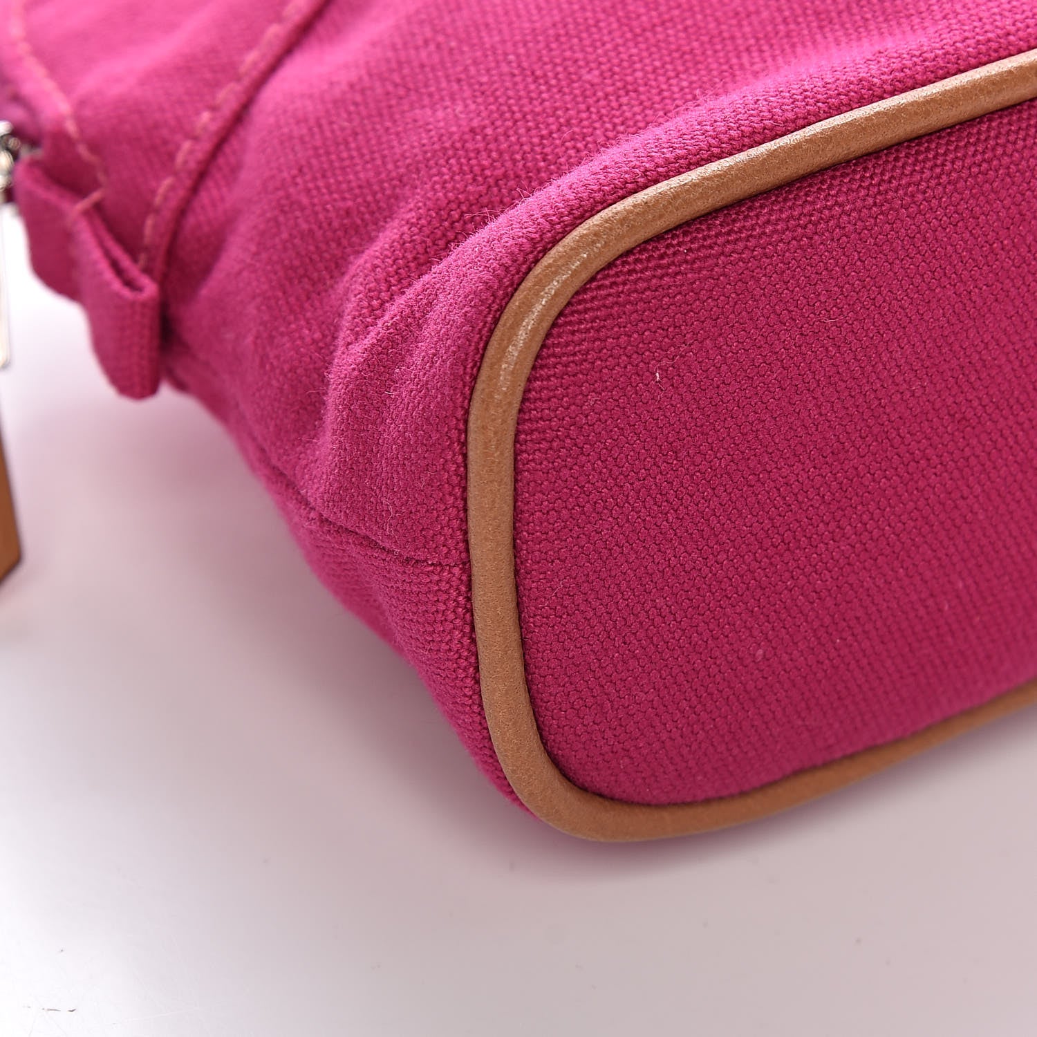 Hermes Cotton Canvas Mini Bolide Travel Cosmetic Pouch 7 of 8