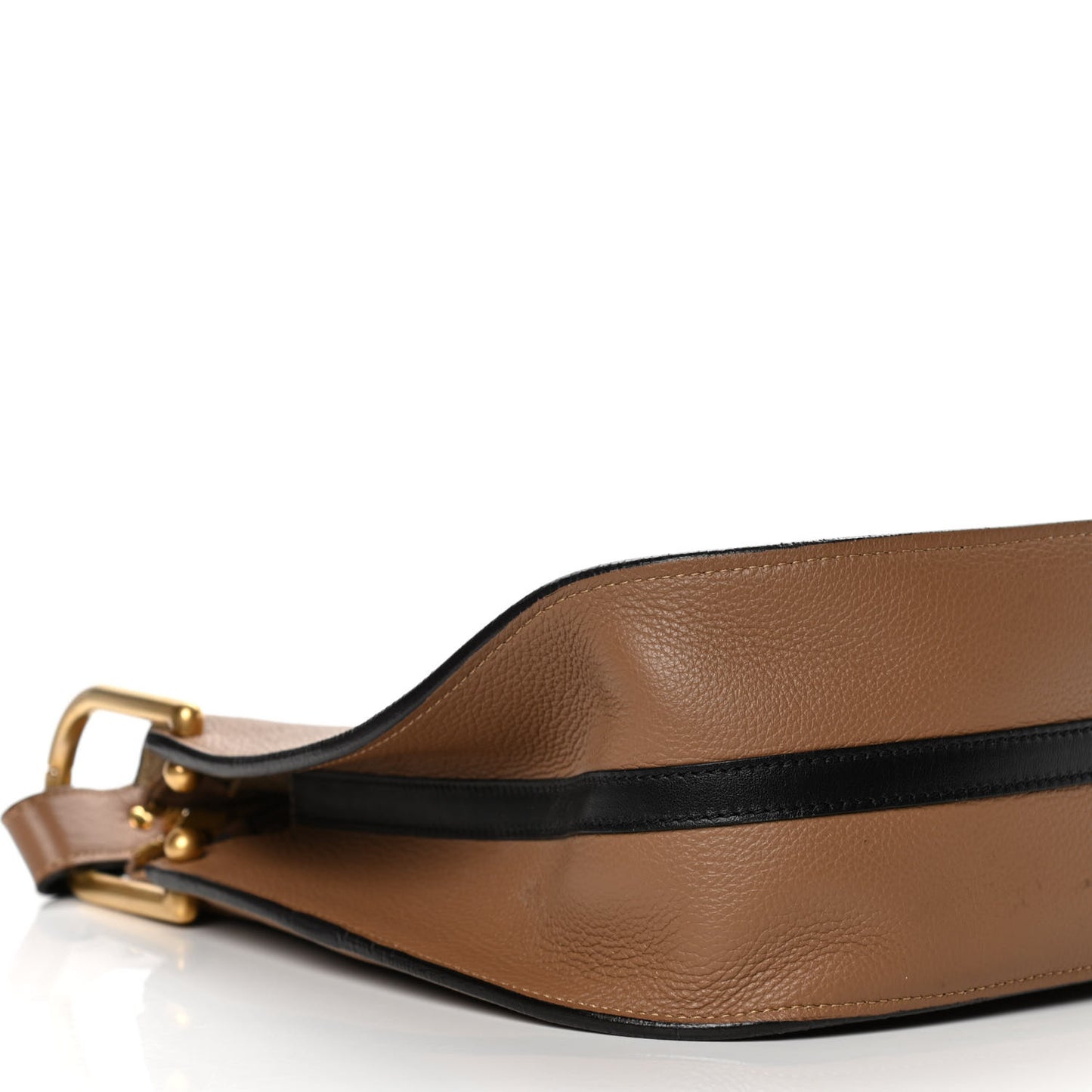 Grained Calfskin Small Hayley Hobo Nut