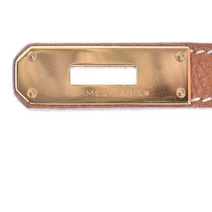 Hermes Taurillon Clemence Birkin 35 Gold 13 of 34