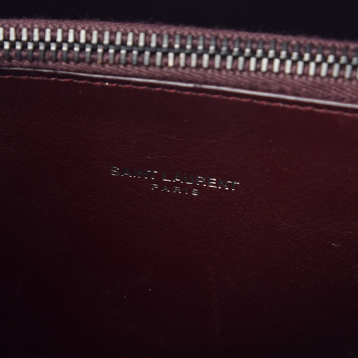 Saint Laurent Grained Calfskin Baby Sac De Jour Amaranto 7 of 10