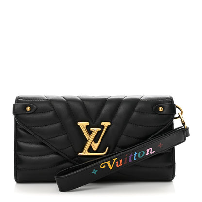 Louis Vuitton Calfskin New Wave Long Wallet Black 1 of 10