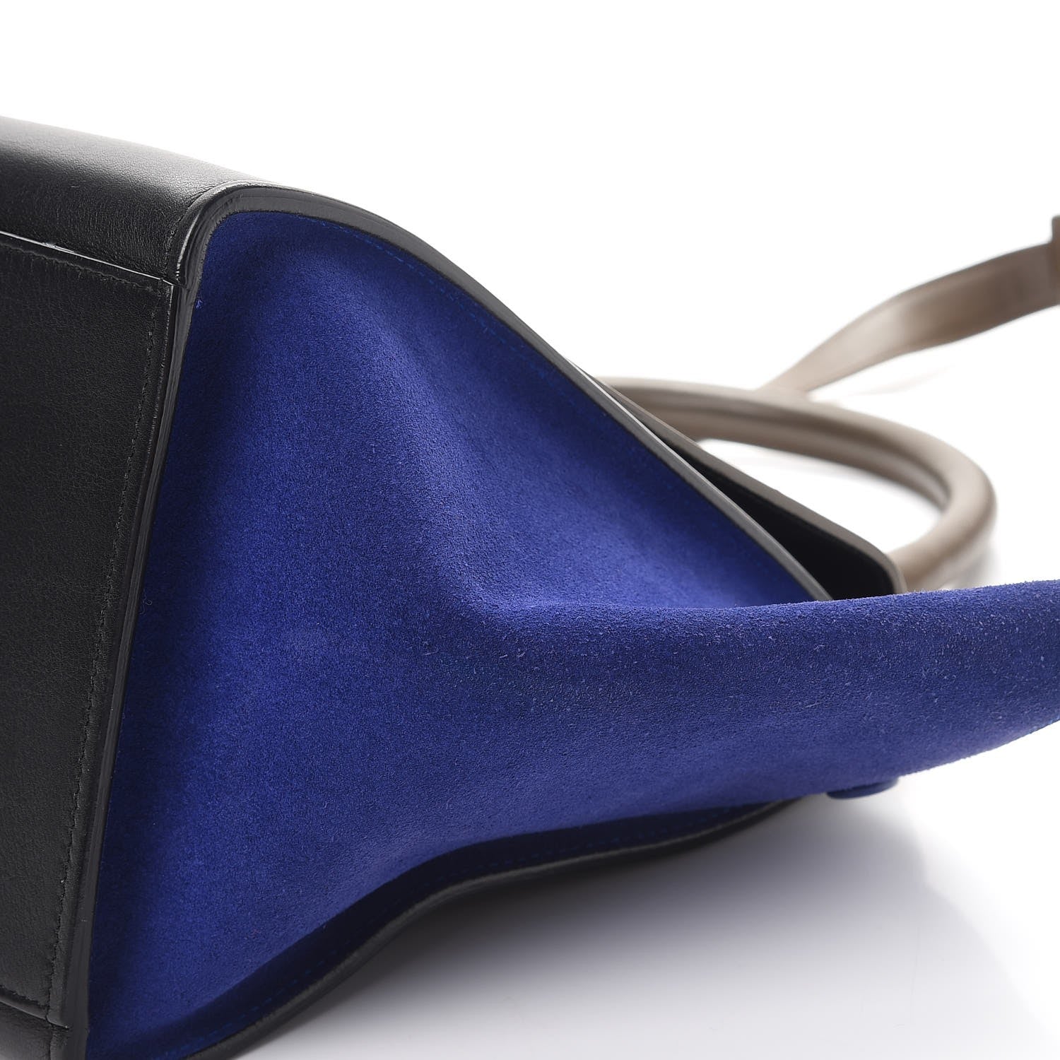 Celine Smooth Calfskin Suede Small Tri-Color Trapeze Indigo 11 of 13