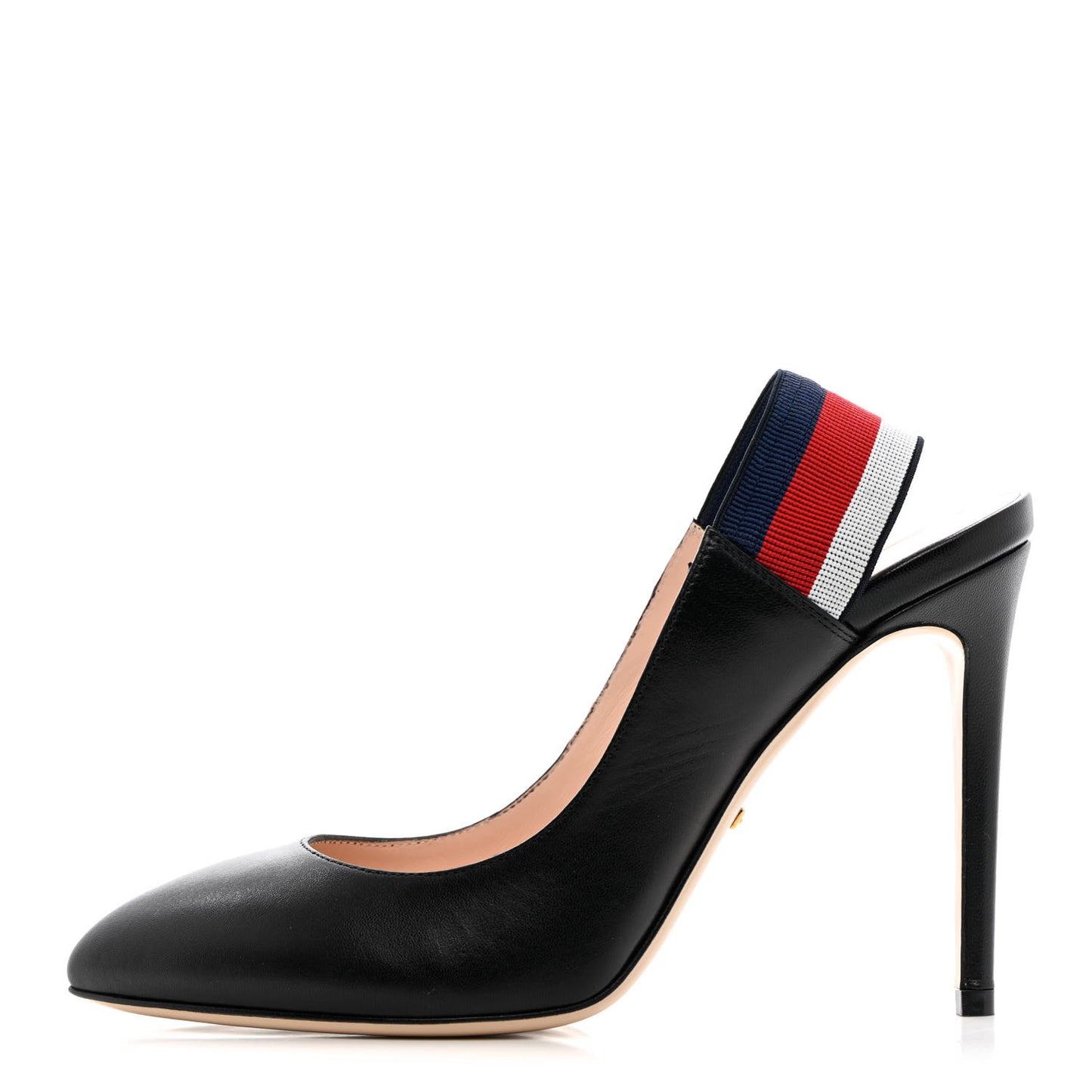 Malaga Kid Web Sylvie High Heel Slingback Pumps 38 Black