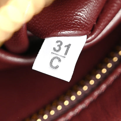 Prada Soft Calfskin Medium Aimée Shoulder Bag Burgundy 7 of 11