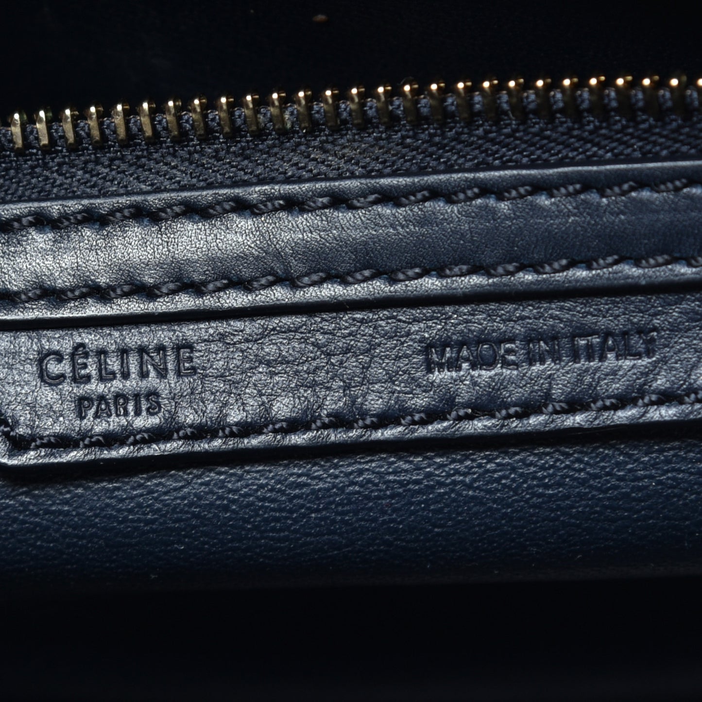 Smooth Calfskin Mini Luggage Navy Blue