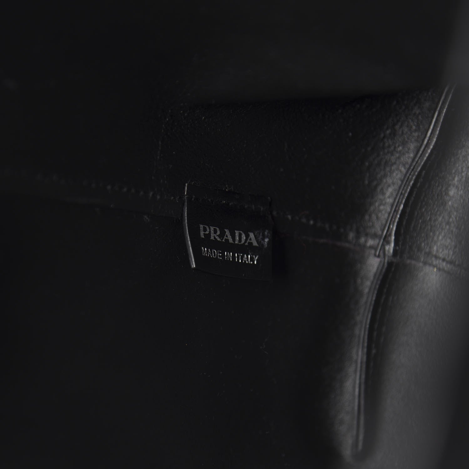 Prada City Calf Front Pocket Large Shopping Tote Black 8 of 9