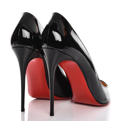 Christian Louboutin Patent Pigalle Follies 100 Pumps 41 Black 4 of 8