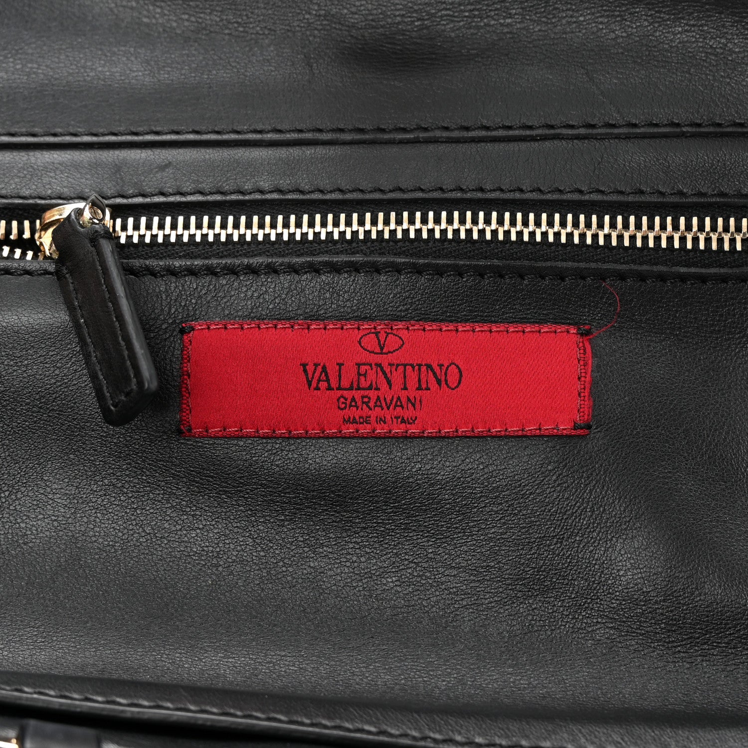 Valentino Garavani Vitello Small Rockstud Tote Black 6 of 9