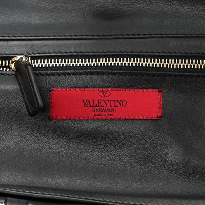 Valentino Garavani Vitello Small Rockstud Tote Black 6 of 9