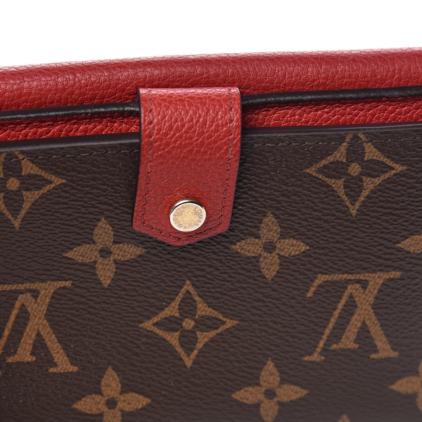 Monogram Pallas Compact Wallet Cherry
